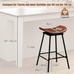 Pasukamos baro kėdės su paminkštintu sėdimu paviršiumi ir atrama kojoms (Ruda)