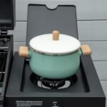 Daugiafunkcis dujinis BBQ grilius su 3 degikliais ir ratukais