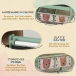 Vaikiškas 3-in-1 molbertas su kreidine ir balta lentomis, popieriaus ritiniu bei laikymo krepšeliais