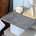 Naktinis staliukas su 4 ratukais ir 3 lentynomis