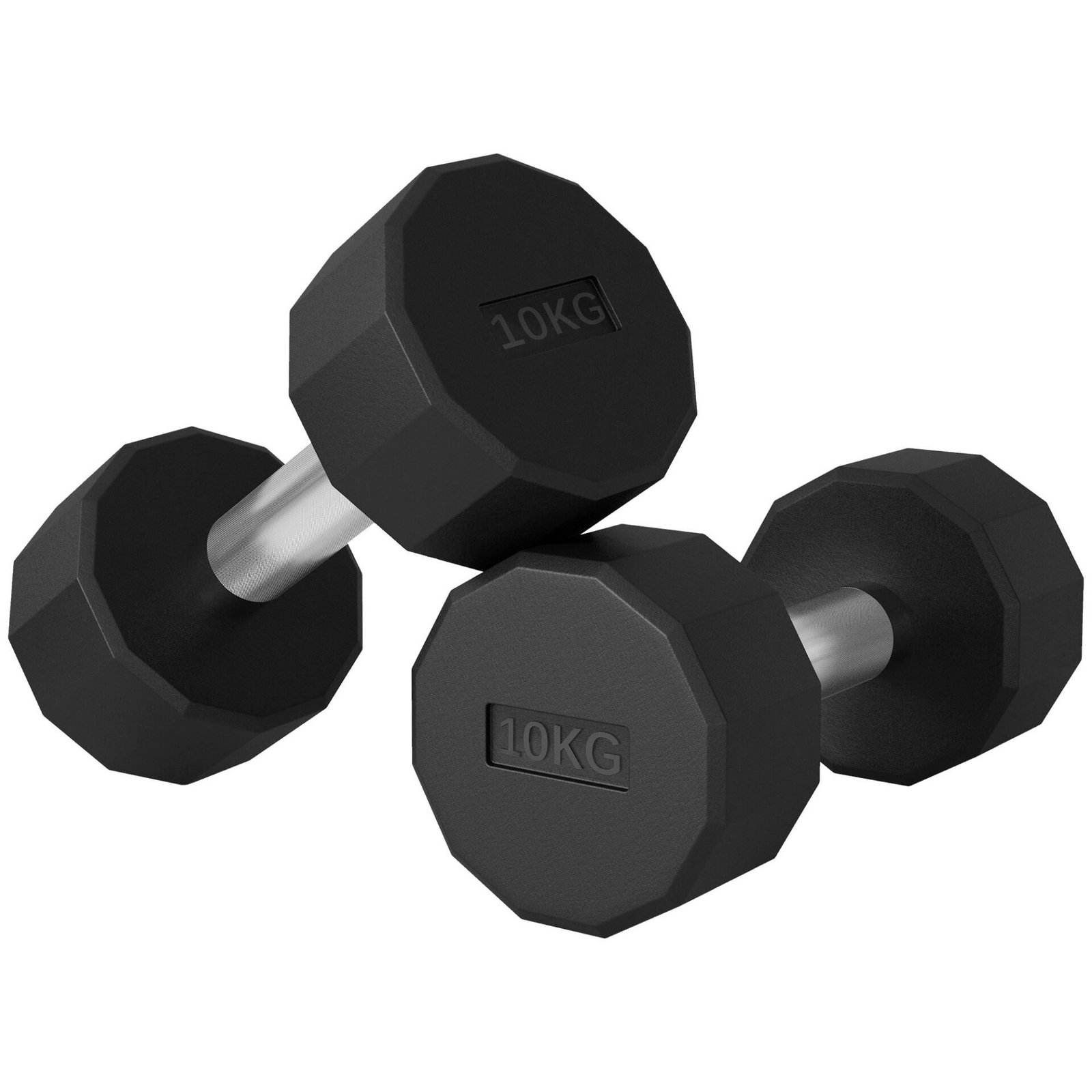 Stabilios formos hantelių rinkinys su neslystančiomis rankenomis 2x10 kg Stabilios formos hantelių rinkinys su neslystančiomis rankenomis 2x10 kg