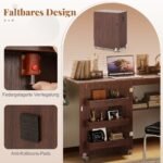 Sulankstomas siuvimo stalas su integruota įkrovimo stotele (Kavos)