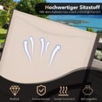 Lauko baldų komplektas: dvi kėdės ir staliukas (Šviesiai ruda)