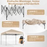 Greito surinkimo paviljonas su UV50+ apsauga (Balta)