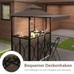 Sodo pavėsinė su integruotu baru ir kėdėmis (Ruda)