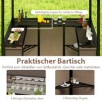 Sodo pavėsinė su integruotu baru ir kėdėmis (Ruda)