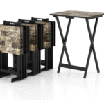 Sulankstomas lauko staliukas (Juoda)