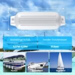 Laivų fenderiai (4 vnt.) 68 5 x 21 5 cm (Balta)