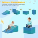 7 dalių minkštų putų ir PU odos laipiojimo blokų rinkinys (Įvairiaspalvė)