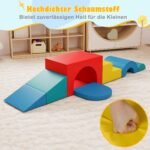 7 dalių minkštų putų ir PU odos laipiojimo blokų rinkinys (Įvairiaspalvė)