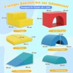 7 dalių minkštų putų ir PU odos laipiojimo blokų rinkinys (Įvairiaspalvė)