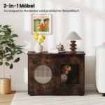 Daugybės funkcionalumų šunų narvas-baldas (Ruda)