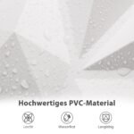 3D sienų panelės deimantų raštu (100 vnt.) (Balta)