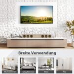 3D deimantų rašto sienų panelės 30x30 cm 4.5 m² (Balta)