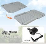 Pripučiama automobilio čiužinys 190x130 cm 7 oro kamerų (Pilka)