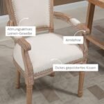 Antikinio dizaino valgomojo kėdė su masyvo rėmu