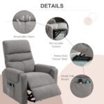 Elektrinis pakeliamas relaksacinis krėslas su masažo ir šildymo funkcija