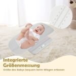 Skaitmeninės kūdikių svarstyklės su matavimo funkcija (Balta)