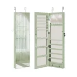 Kompaktiškas papuošalų organizatorius su LED apšvietimu ir veidrodžiu (Mėlyna)