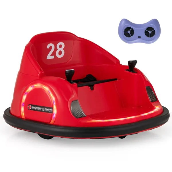 Elektrinis paspirtukas vaikams su LED apšvietimu (Raudona)