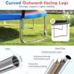 Lauko apvalus batutas su saugos tinklu ir kopėčiomis Ø 305 cm (Spalvotas)