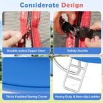 Apvalus sodo batutas su apsauginiu tinklu ir kopėčiomis Ø 244 cm (Oranžinė)