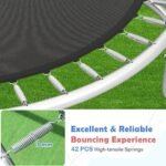 Apvalus sodo batutas su apsauginiu tinklu ir kopėčiomis Ø 244 cm (Oranžinė)