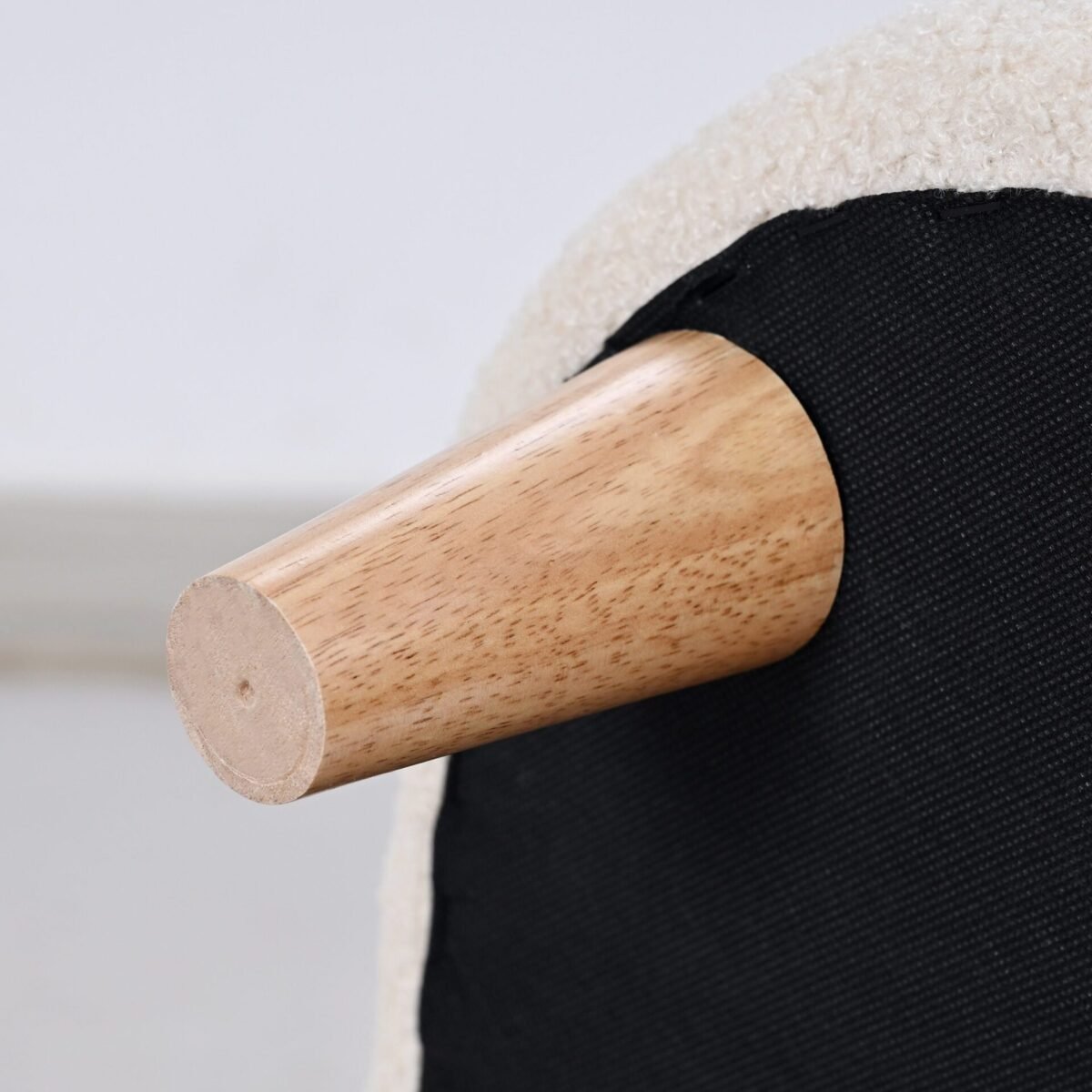 Mažylio fotelis su meškiuko ausimis ir tedžio vilnos užvalkalu