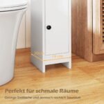 Kompaktiška kampinė vonios spintelė su dviem atviromis lentynomis (Balta)