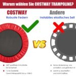 Sulankstomas mini treniruočių batutas 97 cm iki 150 kg (Raudona)