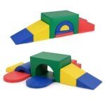 7 dalių minkštų putų laipiojimo blokų komplektas (Spalvotas)