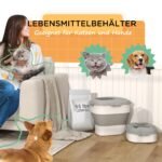 Hermetiška sulankstoma gyvūnų pašarų talpykla 25 l