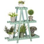 Triaukštė augalų lentyna 6 vazonams