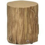 Betoninis kelmo dizaino šoninis staliukas su reguliuojamomis kojelėmis