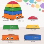 Varlės formos sukraunamos balansavimo pakopėlės 5 vnt. rinkinys