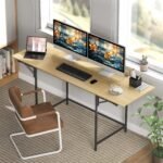 Sulankstomas kompiuterio stalas su 2 išlankstomomis plokštėmis