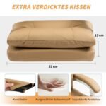 Ergonominė biuro kėdė su atlenkiamu atlošu ir ištraukiamu pakoju