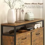 Siaura batų spintelė su 4 atlenkiamais stalčiais