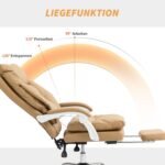 Ergonominė biuro kėdė su atlenkiamu atlošu ir ištraukiamu pakoju
