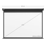 Motorizuotas projektoriaus ekranas su nuotoliniu valdymu 100 colių