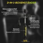 Stovimas daugiafunkcis bokso treniruoklis reguliuojamu aukščiu