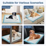 Apsauginės šunų palutės 90x90 cm 100 vnt (Mėlyna)