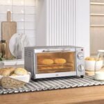 9 l talpos mini orkaitė su reguliuojama temperatūra ir gaminimo laiku