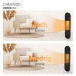 2000W bokštinis šildytuvas su osciliacija ir 24 valandų laikmačiu