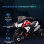 Vaikų elektrinis motociklas su tikroviškais šviesos ir garso efektais