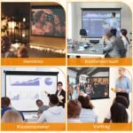 Motorizuotas projektoriaus ekranas su nuotoliniu valdymu 100 colių