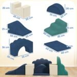 7 dalių minkštų laipiojimo blokų rinkinys vaikams