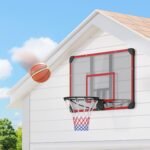 Sieninė reguliuojamo aukščio krepšinio lenta su lanku