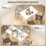 Prailginamas valgomojo stalas 4-6 asmenims