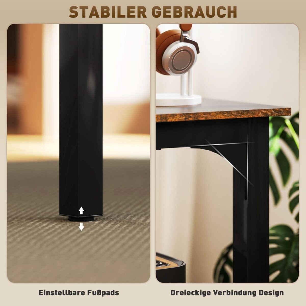 Erdvus kaimiško stiliaus rašomasis stalas